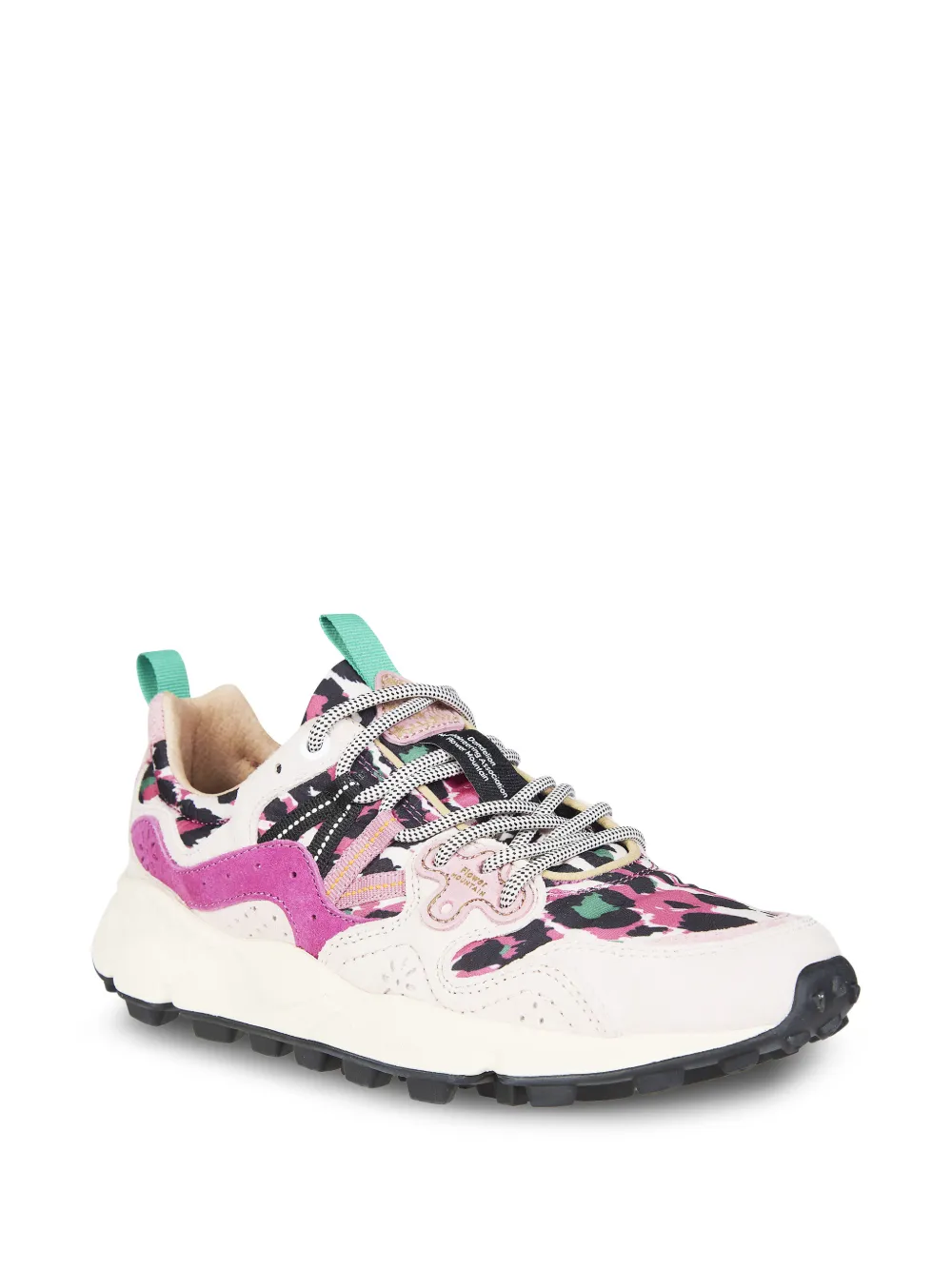 FLOWER MOUNTAIN Yamano 3 leopard-print sneakers Beige