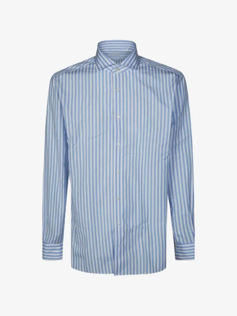Xacus stripe-pattern shirt
