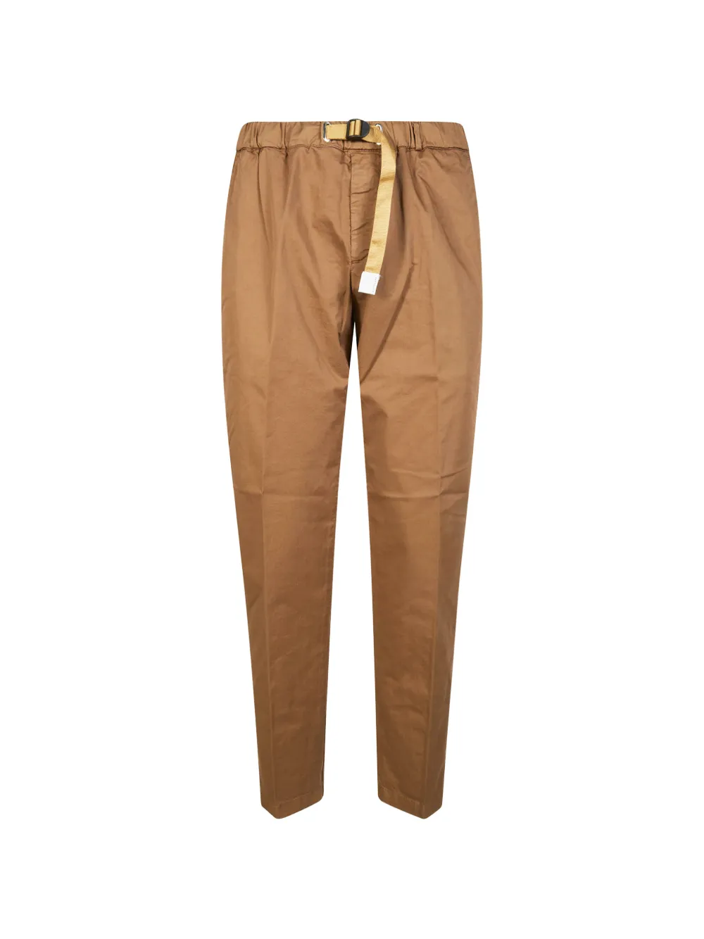 White Sand belt gabardine trousers - Marrone