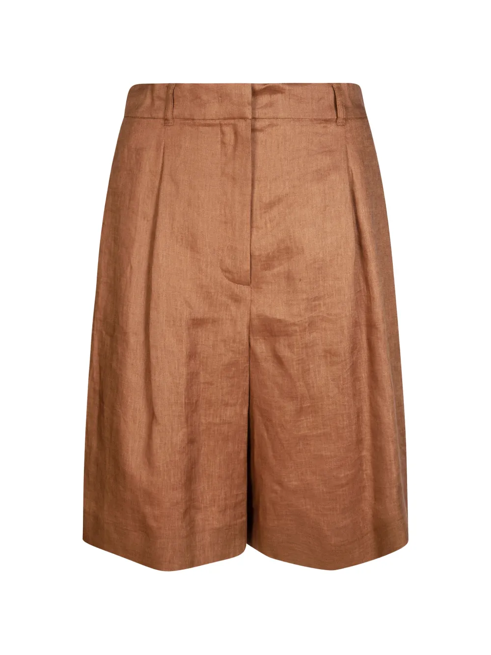 Max Mara pleated shorts - Brown