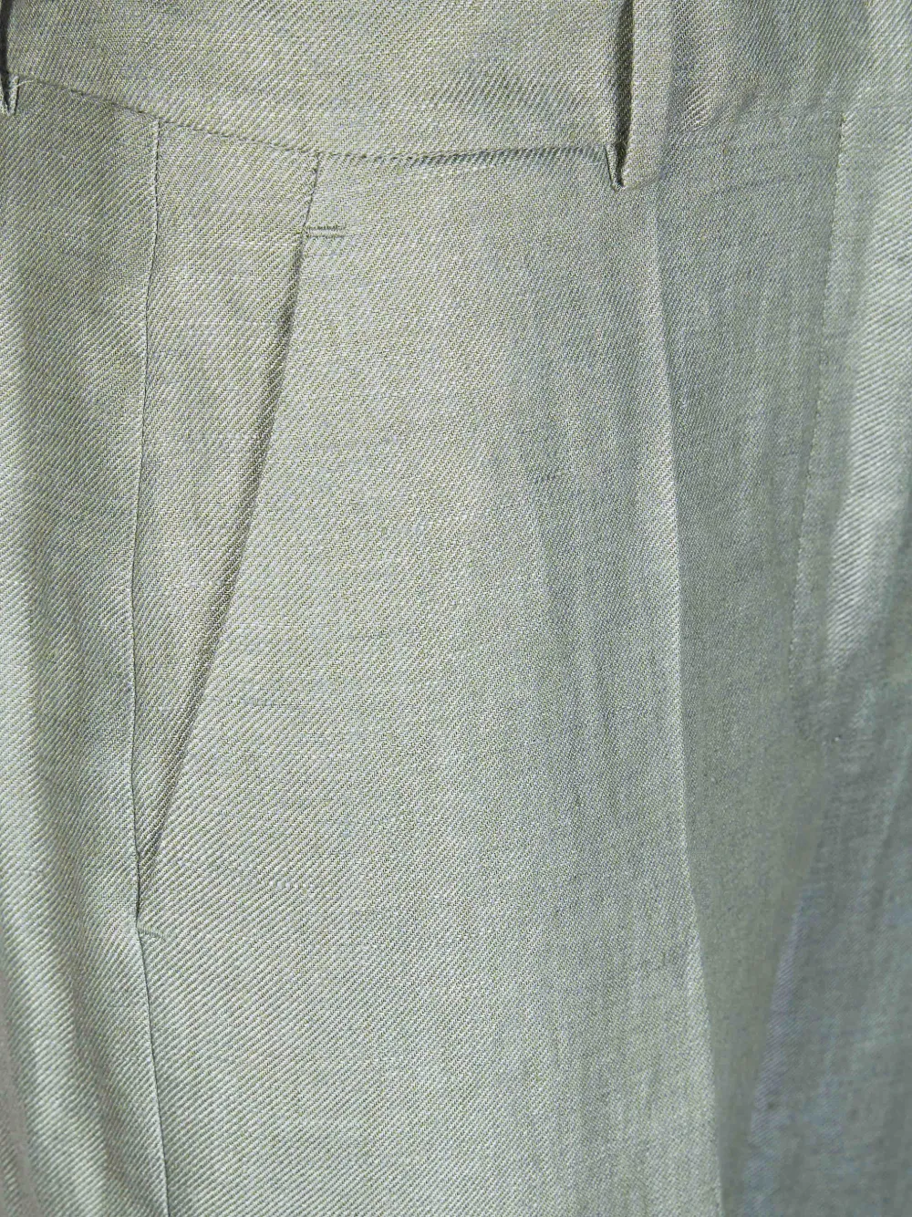 Incotex Arlys pantalon met manchetten Groen