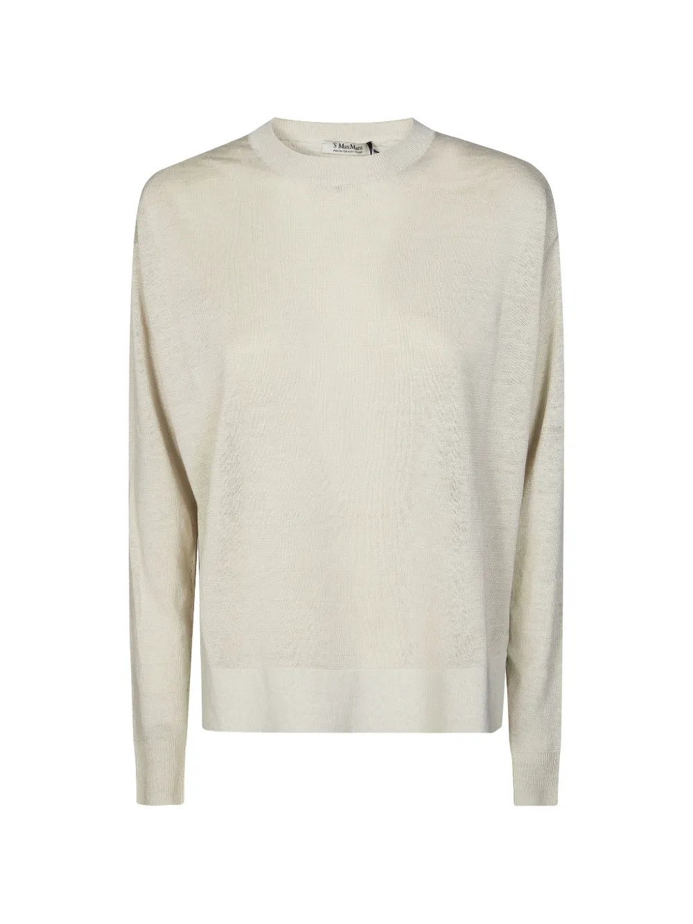 Max Mara fine-knit drop-shoulder sweater - Bianco