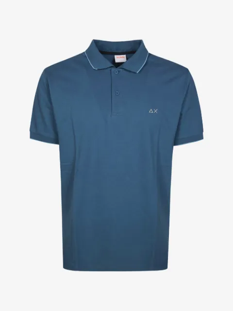 Sun68 playera tipo polo con ribete en contraste