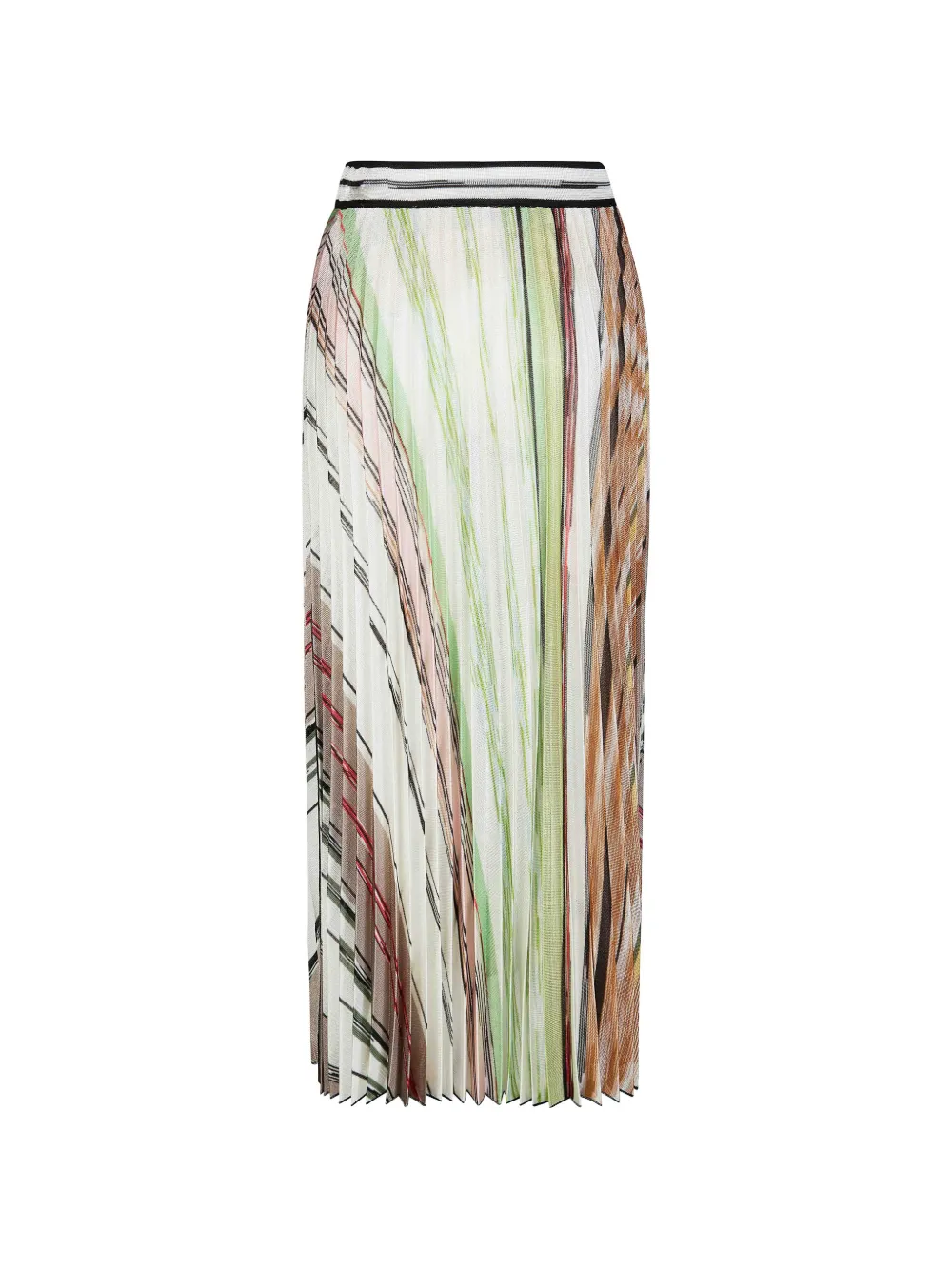  Missoni Jupe Mi-longue à Design Plissé - Blanc 