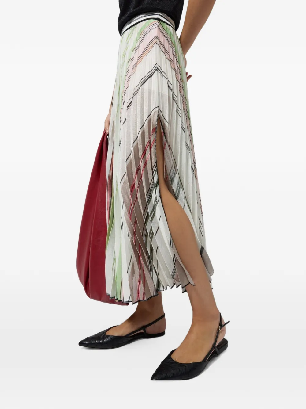 Missoni Midi-plooirok Wit