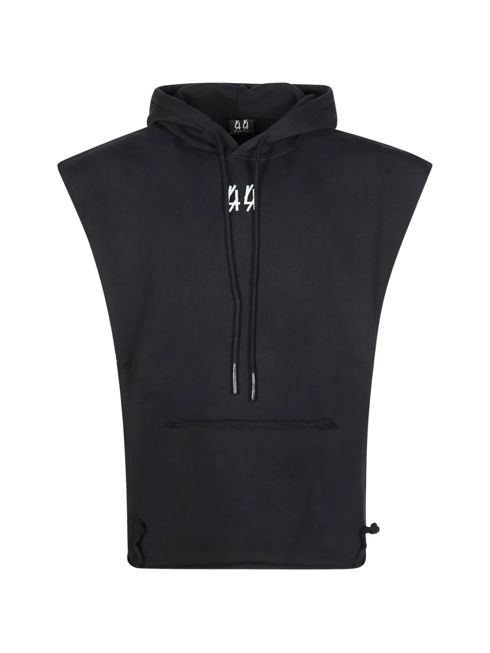 44 LABEL GROUP mini logo hooded sweatshirt - Nero