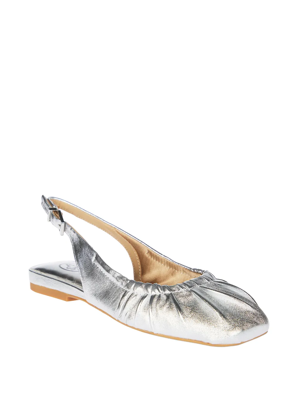Ash Bibi slingback pumps met ruches Zilver