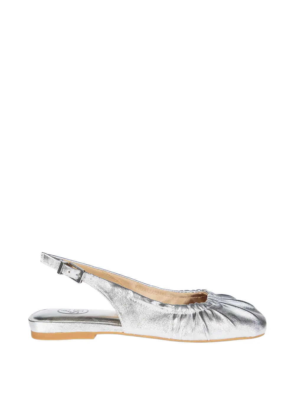 Ash Bibi ruched ballet flats - Argento
