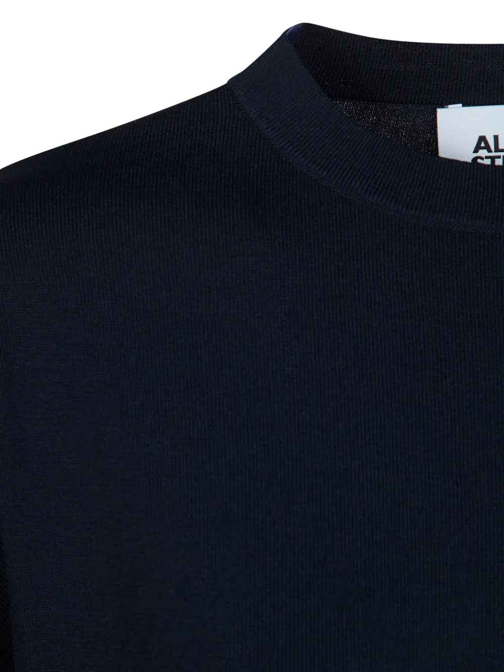  Alpha Studio Side-slit T-shirt - Blue 