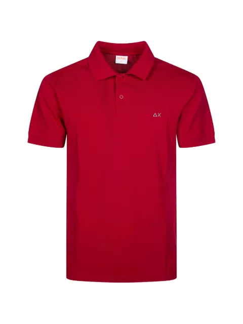 Sun68 logo-embroidery polo shirt