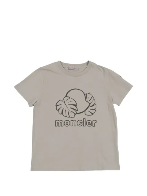 Moncler Enfant playera manga corta con logo y detalles