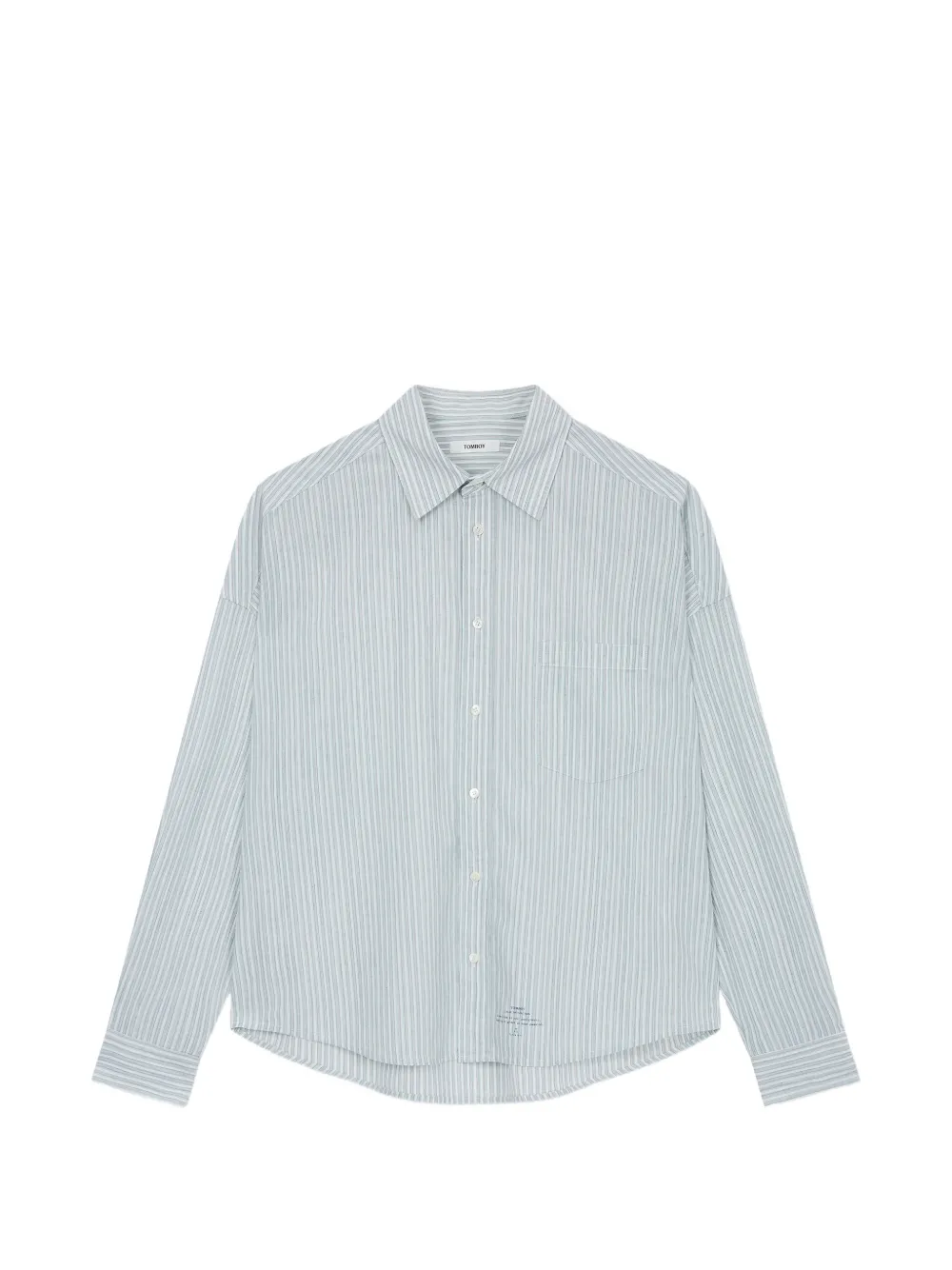 TOMBOY striped chest-pocket shirt - Bianco