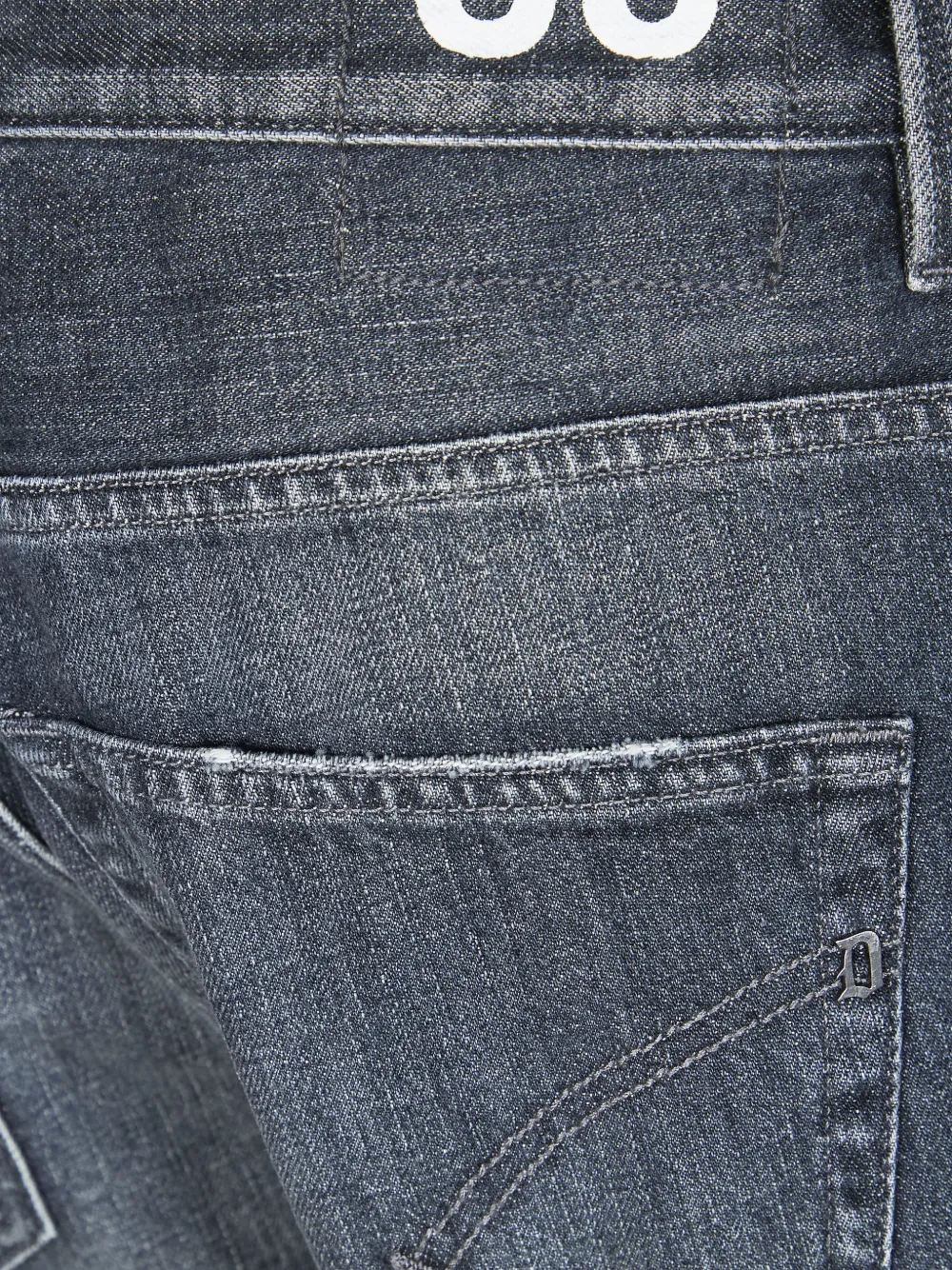 DONDUP Brighton gerafelde jeans Grijs