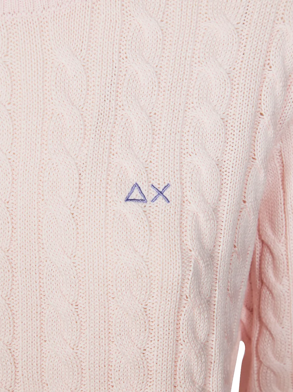  Sun68 Cable-knit Sweater - Pink 