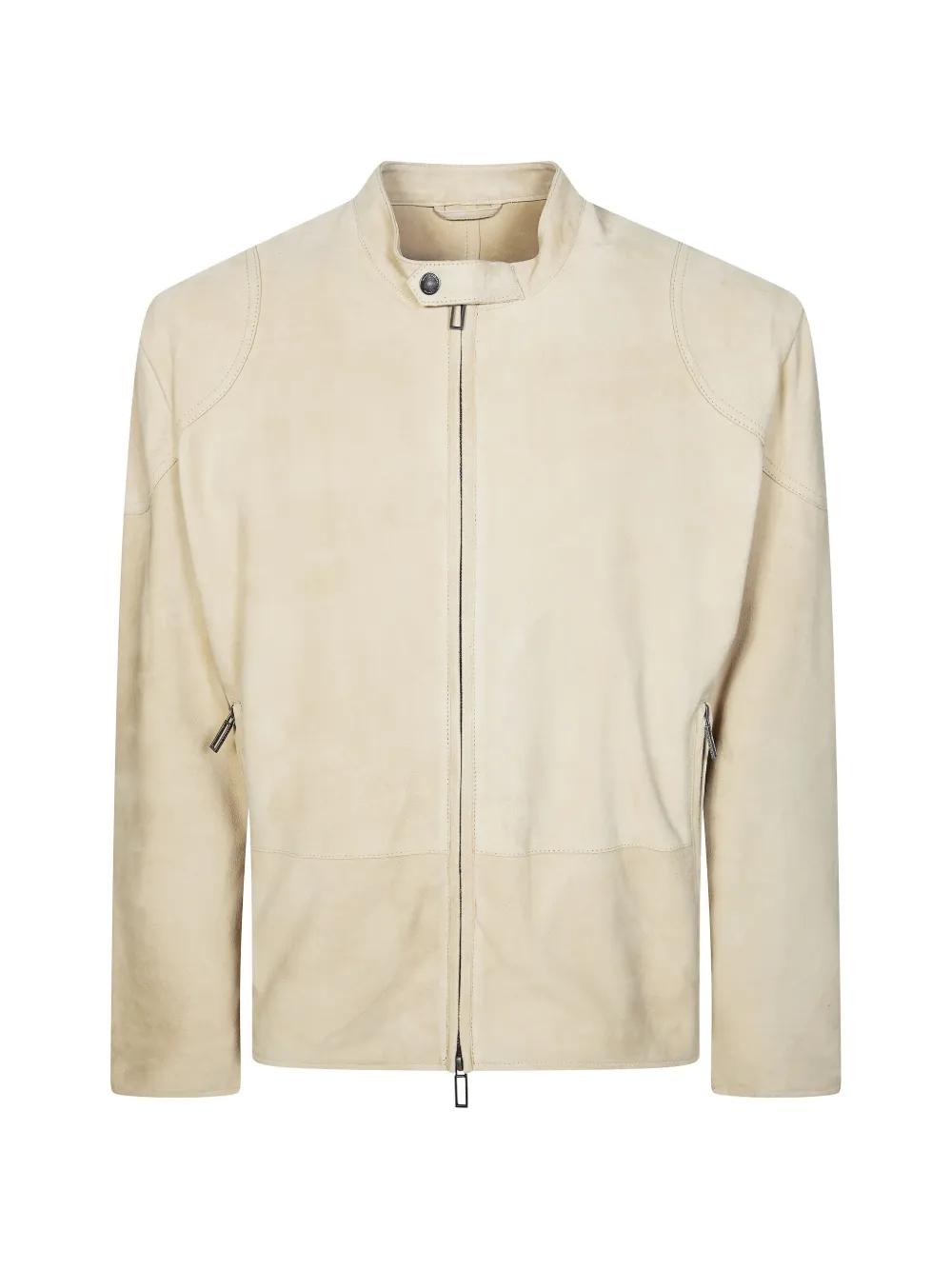 Paolo Pecora suede-finish panelled jacket - Toni neutri