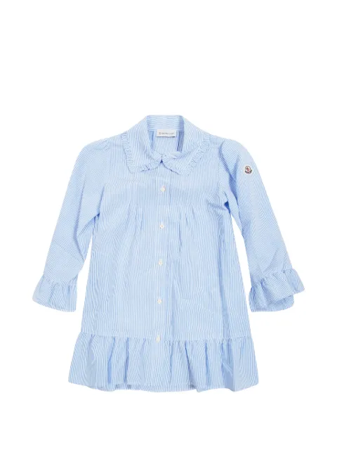 Moncler Enfant ruffled striped dress