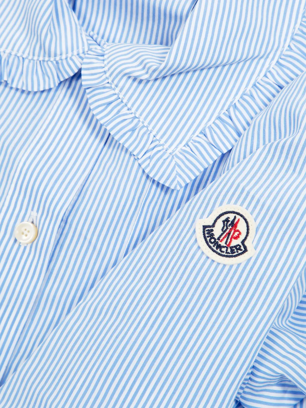 Moncler Enfant Jurk met ruches Blauw