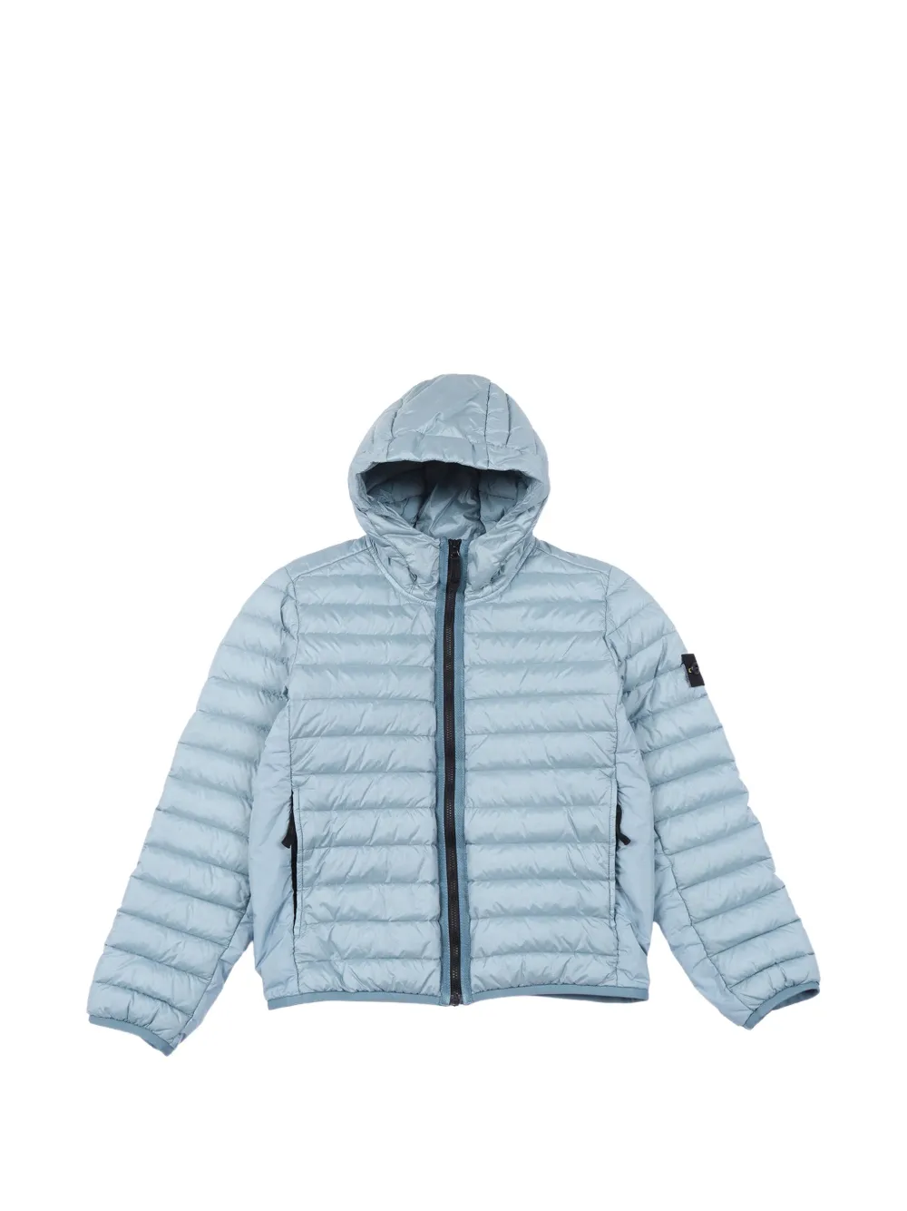 Stone Island Junior vera piuma hooded coat - Blu