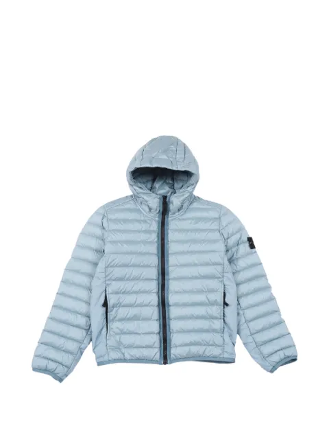Stone Island Junior vera piuma hooded coat