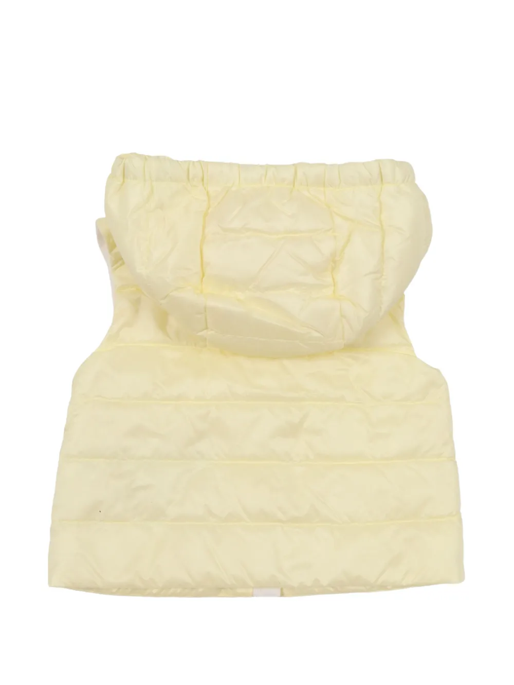 Moncler Enfant Lia gewatteerde bodywarmer met capuchon Geel
