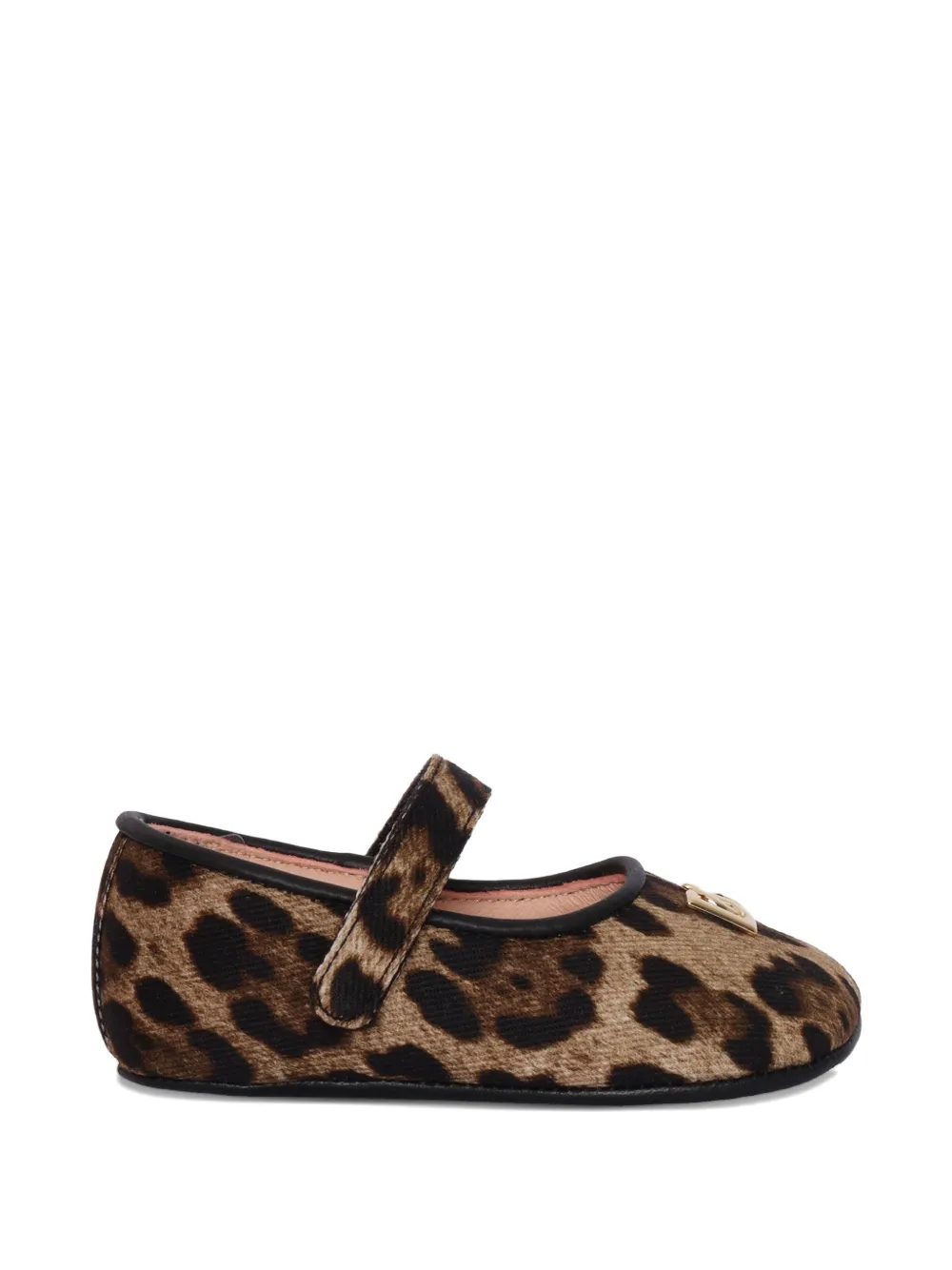 Dolce & Gabbana Kids leopard-print ballerinas Bruin