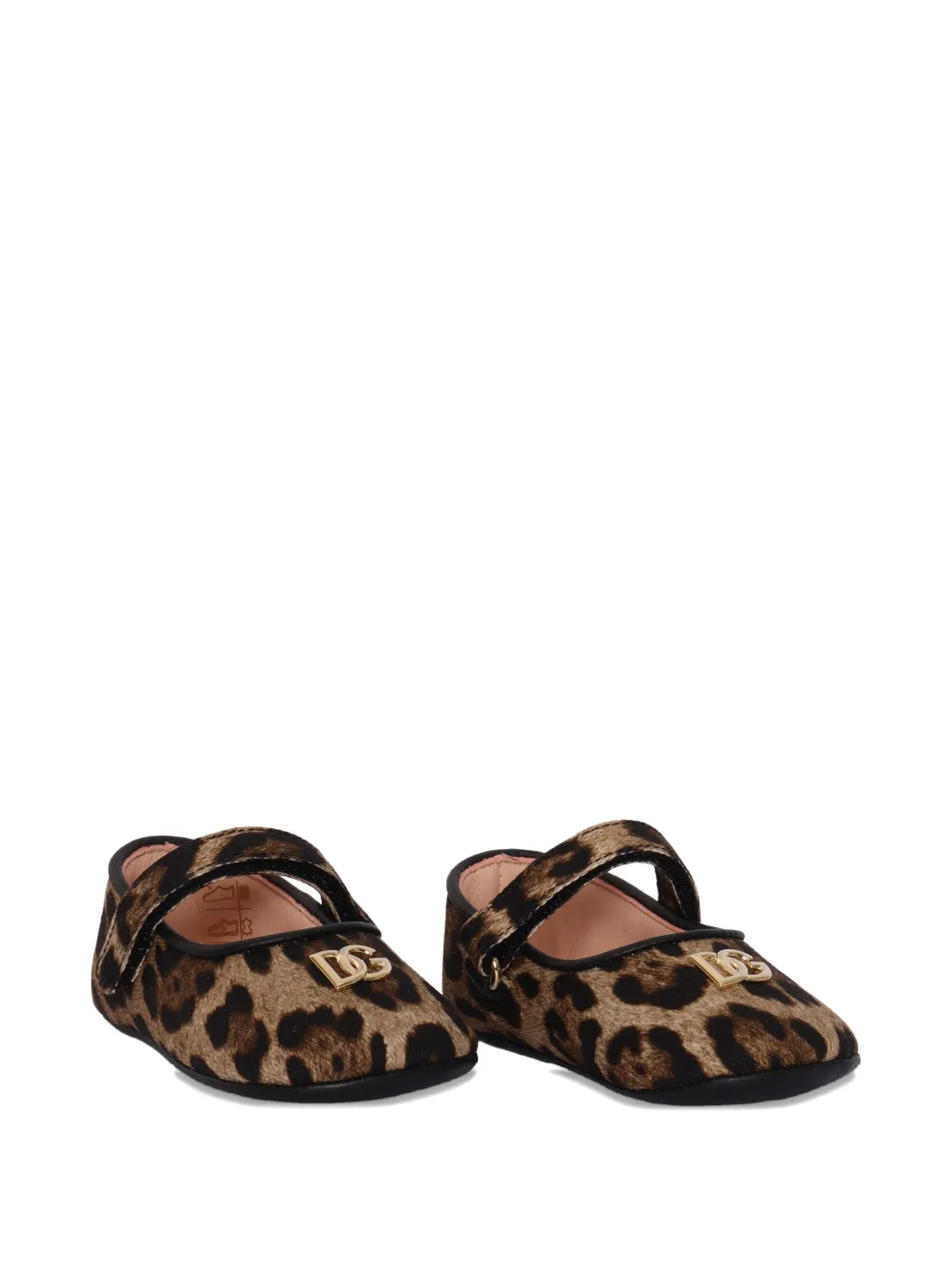 Dolce & Gabbana Kids leopard-print ballerinas Bruin
