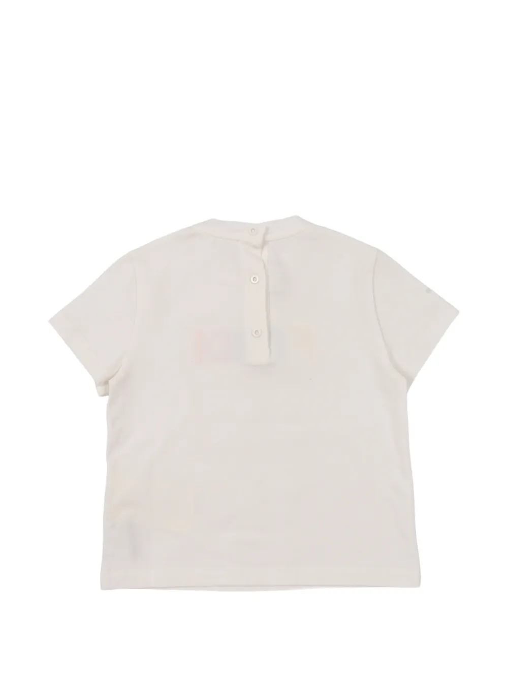 Fendi Kids T-shirt met geborduurd logo Wit