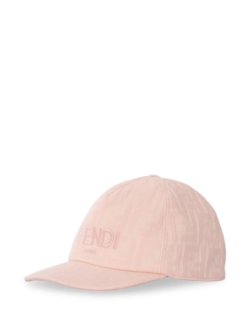 Fendi Kids Honkbalpet met geborduurd logo Roze