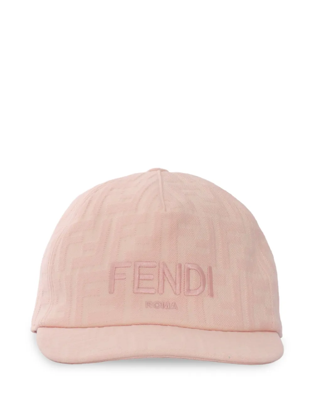 Fendi Kids logo-embroidered baseball cap - Rosa