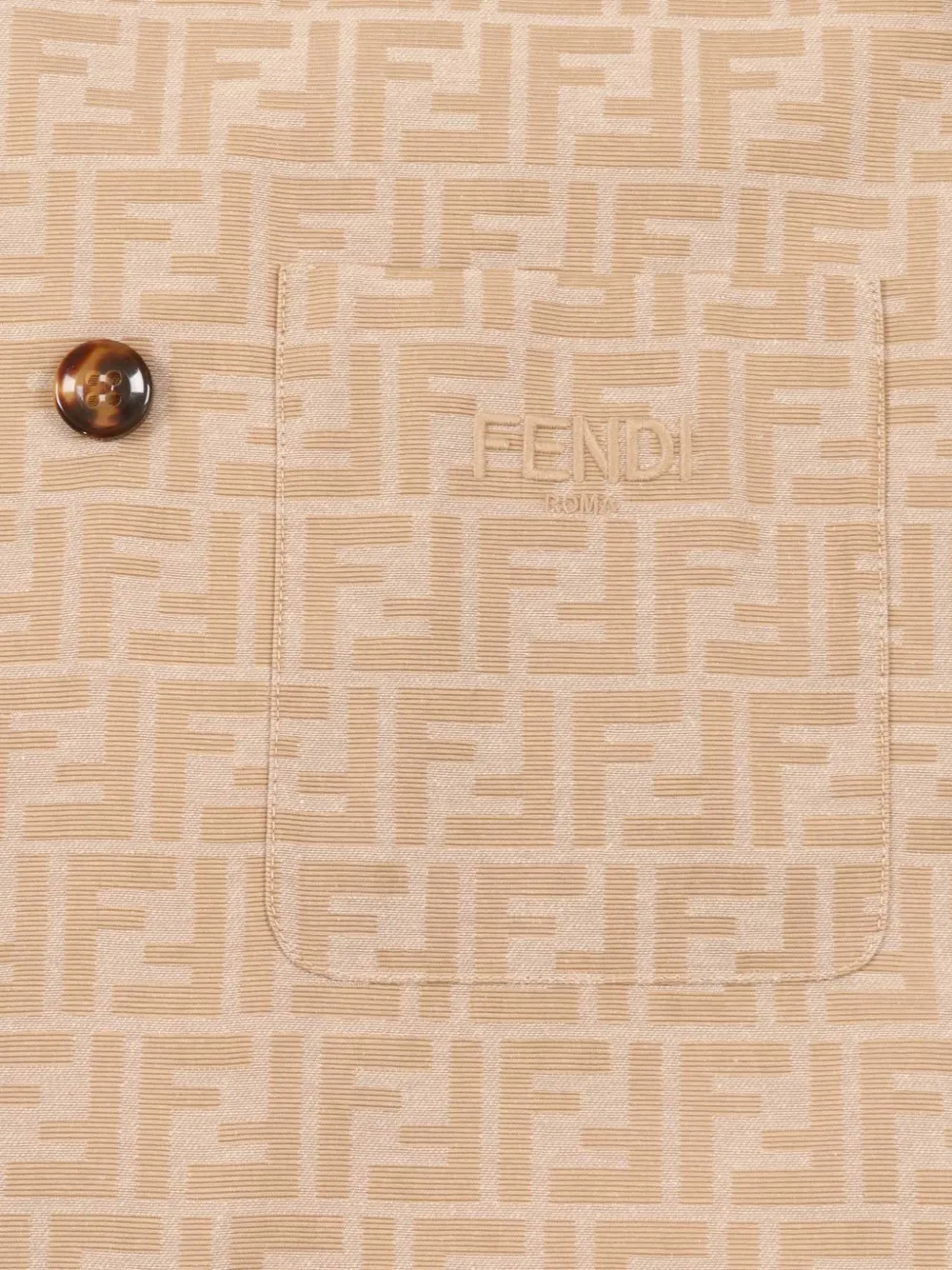  Fendi Kids Double-breasted Coat - Neutrals 