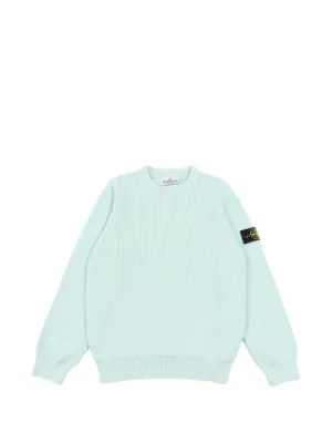 Stone Island Junior ロゴパッチ スウェットシャツ | ニュートラル 
