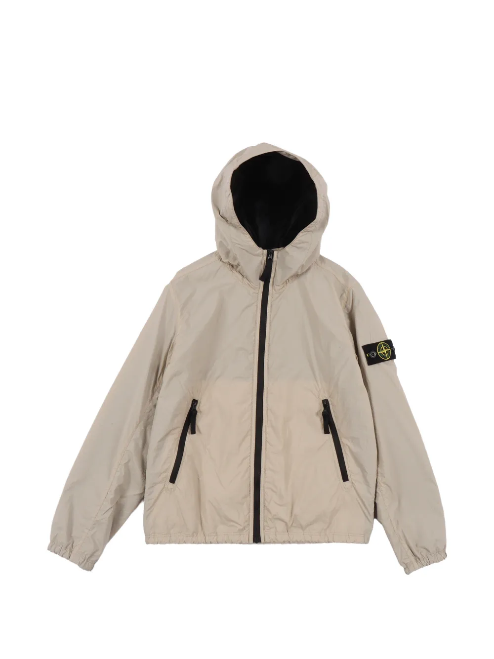 Stone Island Junior hooded zip jacket - Toni neutri