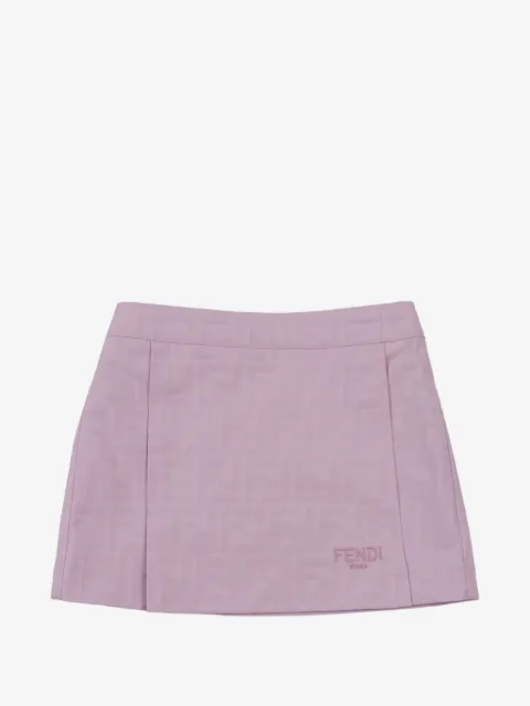 Fendi Kids falda bordada