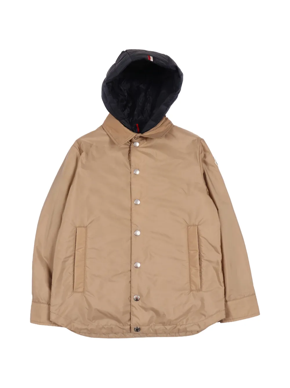 Moncler Enfant Adil フーデッド シャツジャケット - ニュートラル