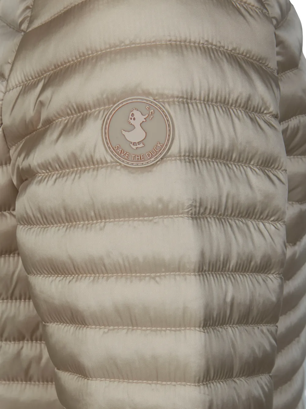  Save The Duck Hooded Quilted Jacket - Neutrals 