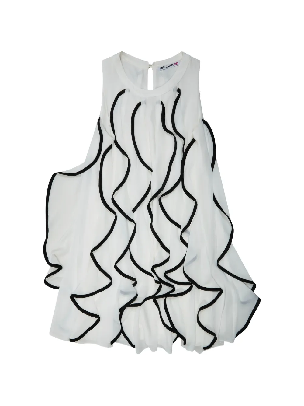 Patrizia Pepe girl Abito con ruches - Bianco