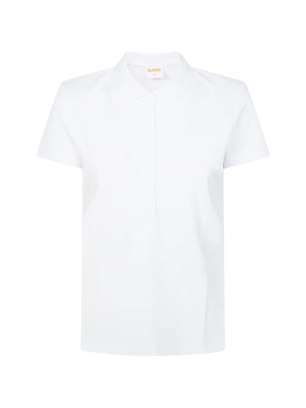 Sun68 buttoned polo top - Weiß