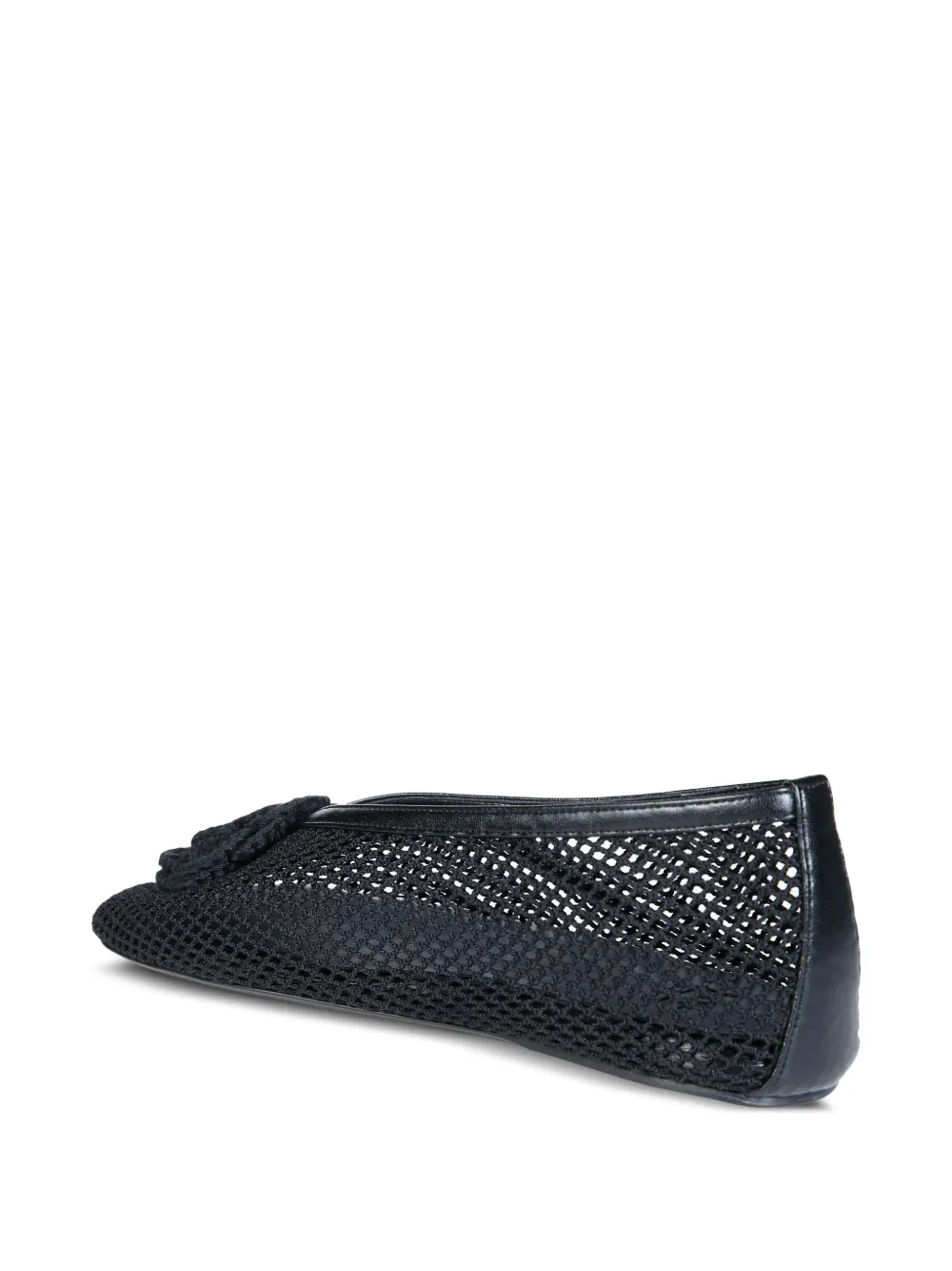 GANNI Jenny ballerina's met mesh Zwart