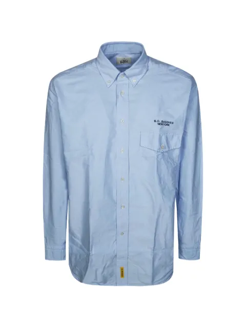 B.D. Baggies logo-embroidered button-down shirt