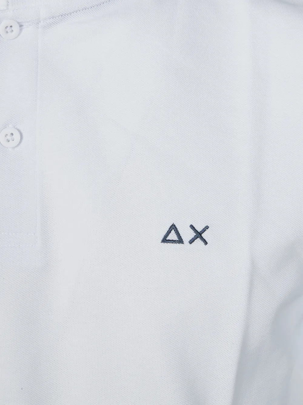 Sun68 Poloshirt met geborduurd logo Wit
