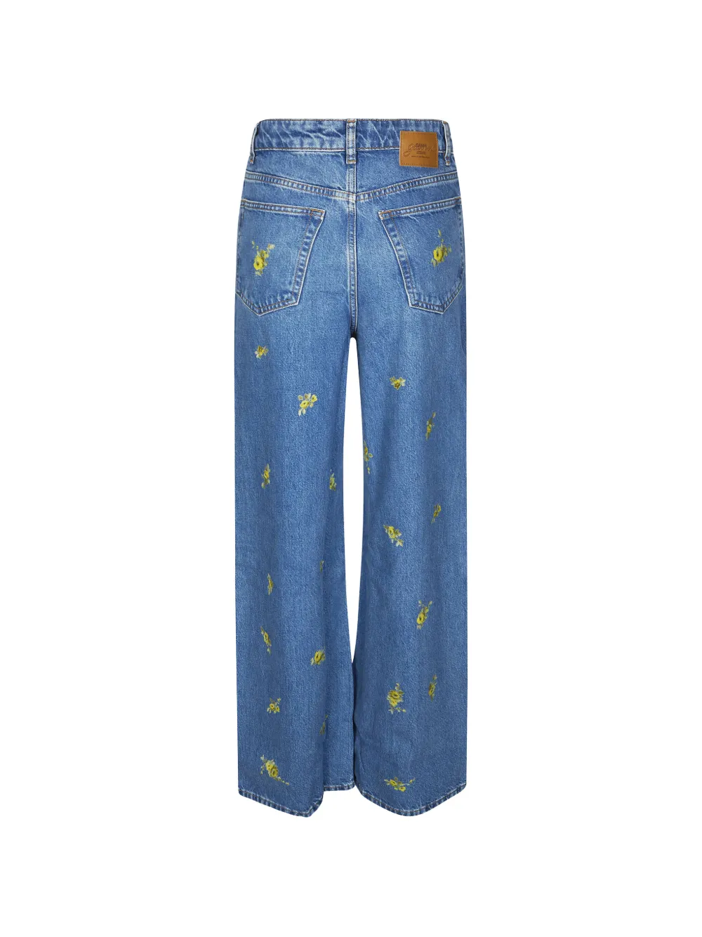  Ganni Vaqueros Lari Con Motivo Floral - Azul 