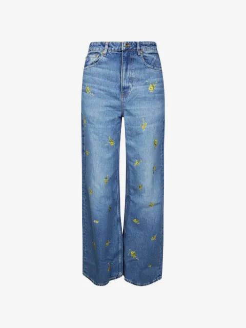 GANNI Lari floral-print jeans