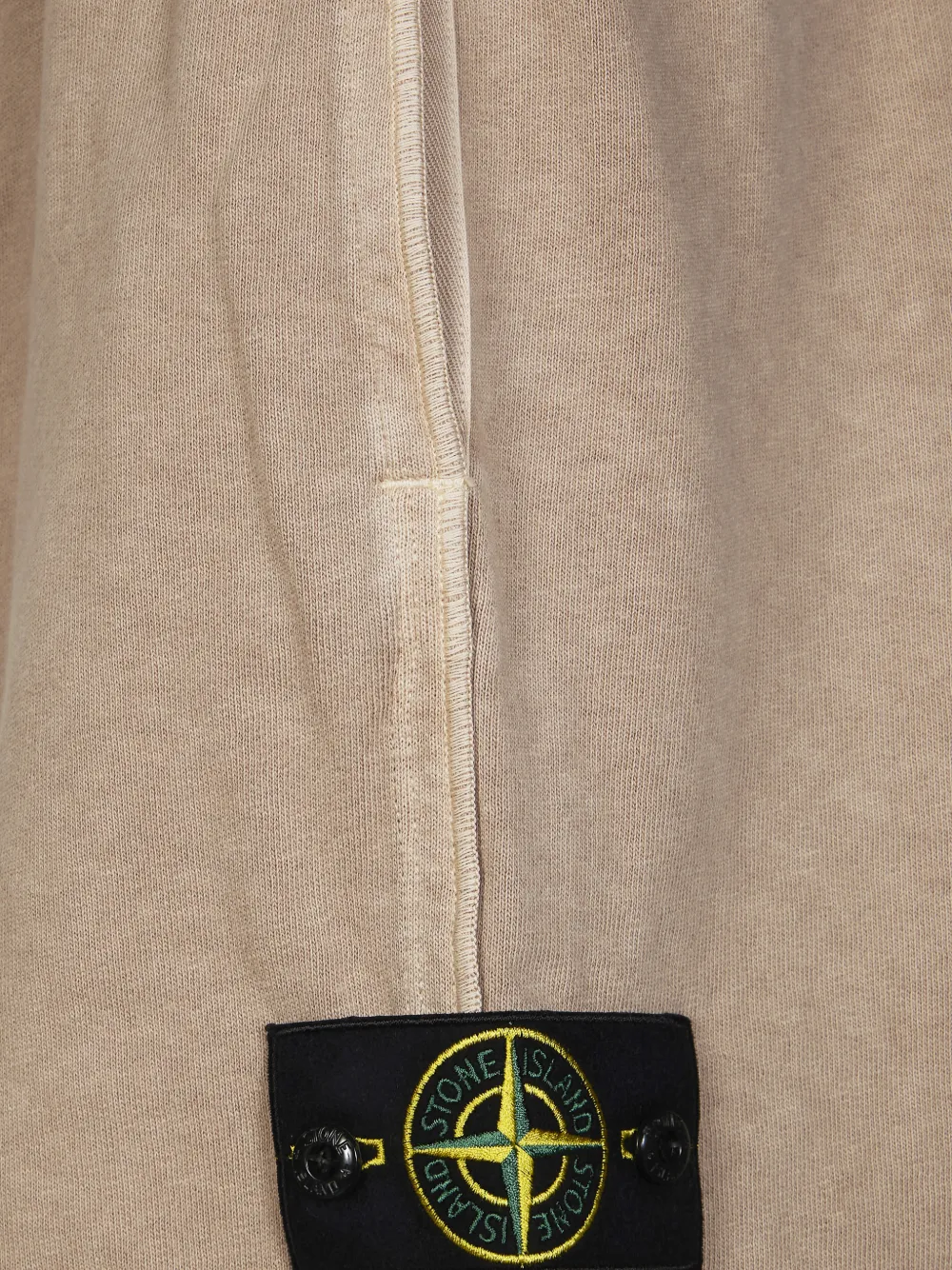 Stone Island Trainingsshorts met elastische tailleband Beige