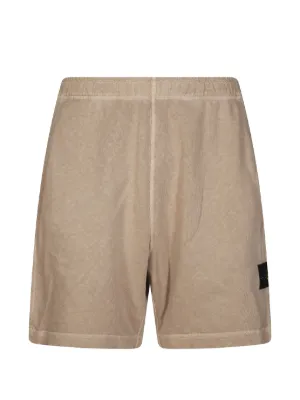 Stone Island ロゴパッチ ショートパンツ | ニュートラル | FARFETCH JP