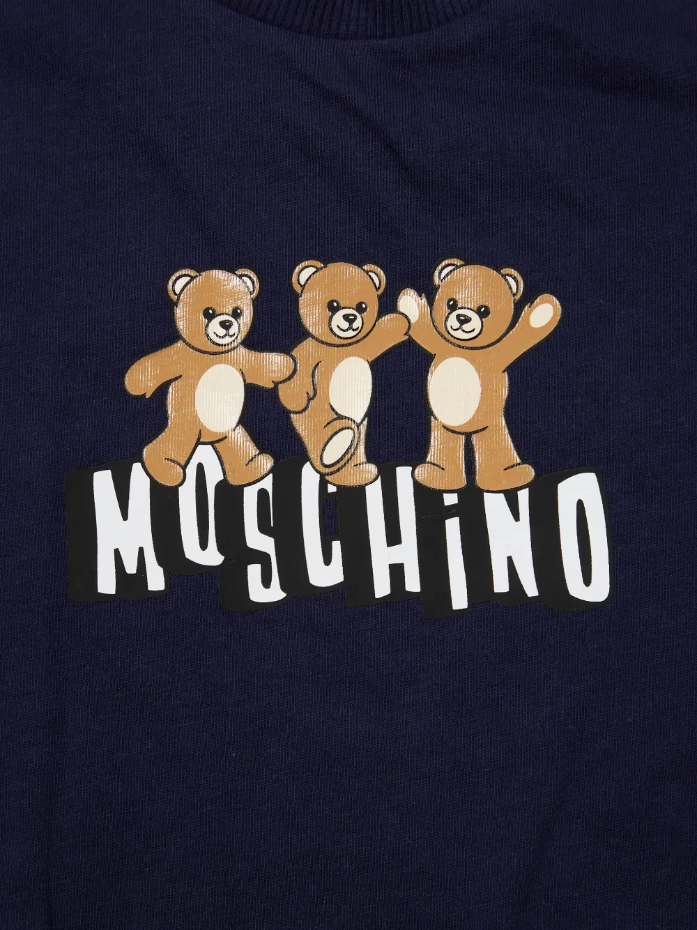 Moschino Kids T-shirt met speelgoedprint Blauw