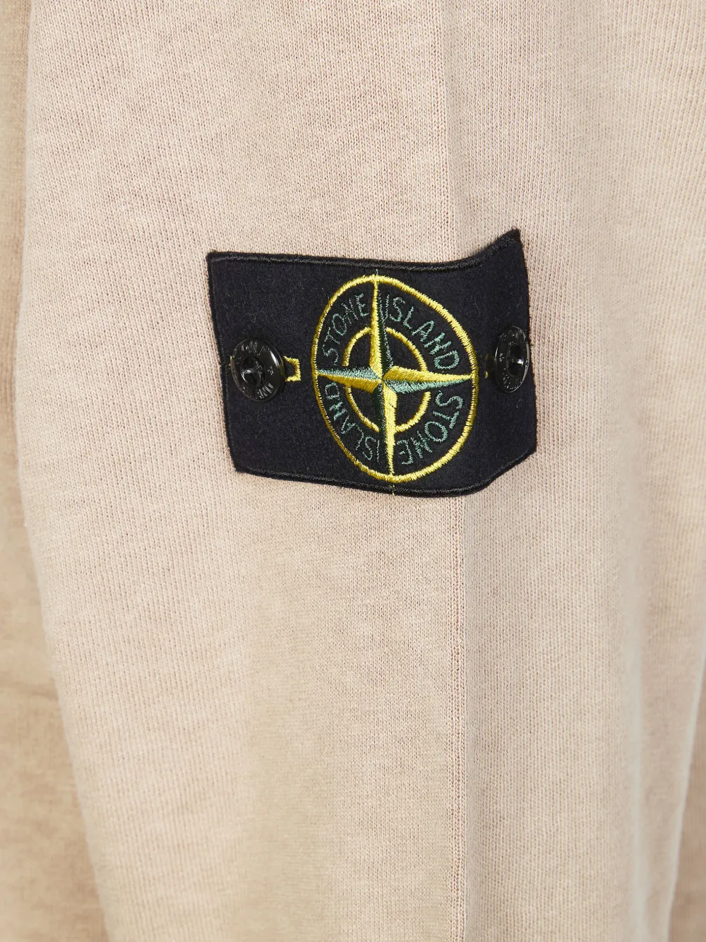 Stone Island Sweater met logopatch Beige