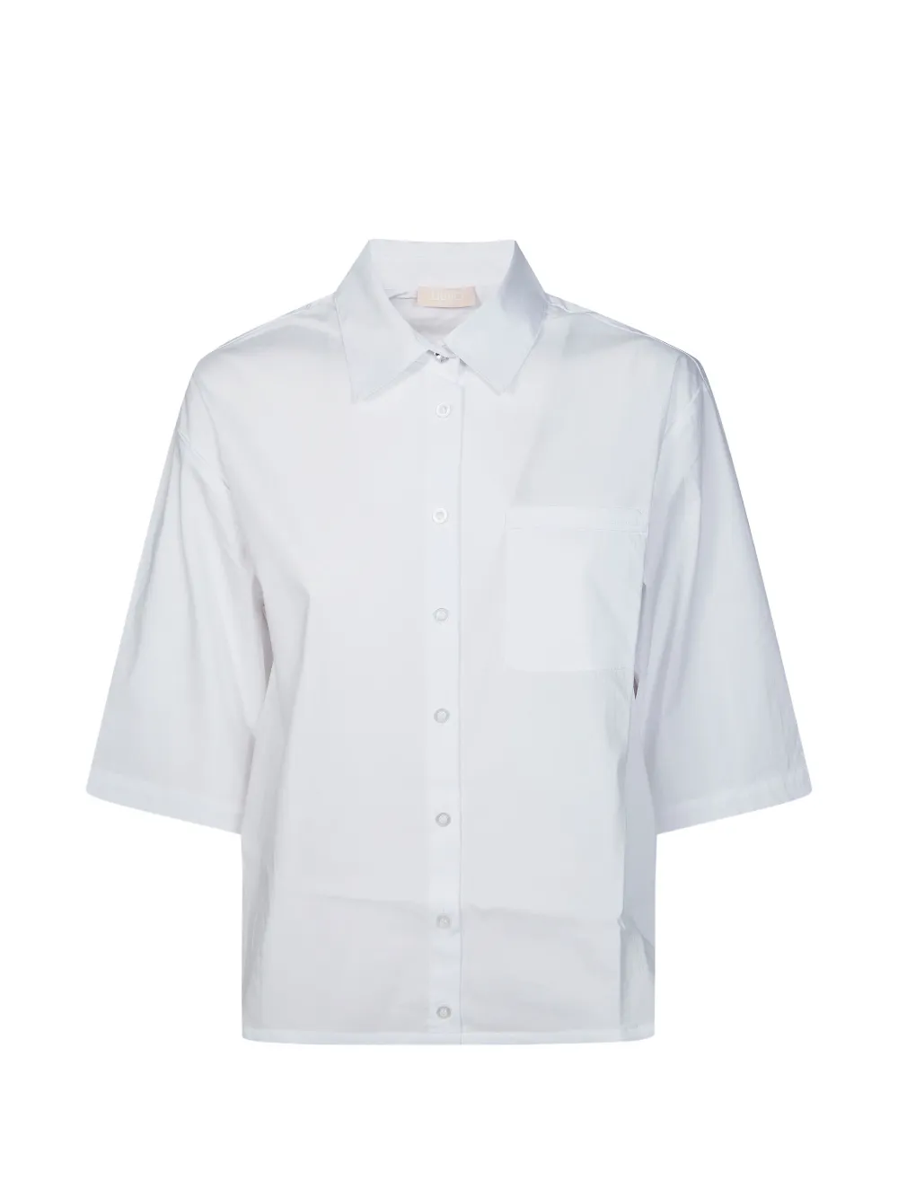 LIU JO chest-pocket short-sleeve shirt - Bianco