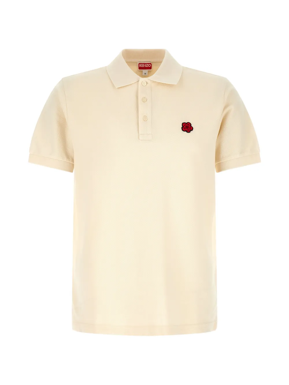 Kenzo boke flower patch logo embroidery polo shirt - Toni neutri