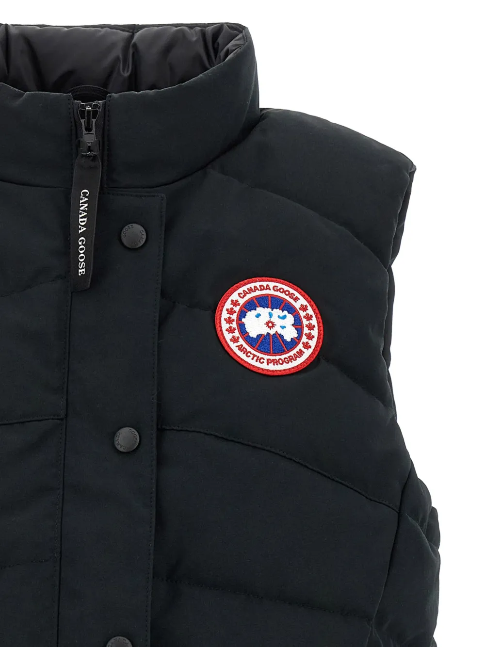  Canada Goose Quilted Logo Patch Vest - Black 