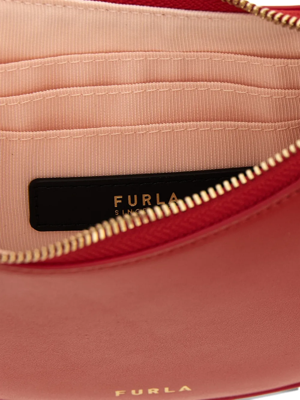 Furla Delizia kleine leren schoudertas Rood